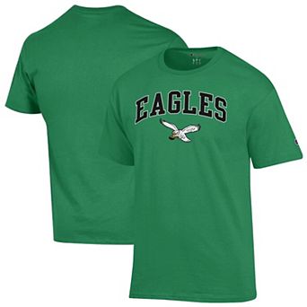 Men's Champion Kelly Green Philadelphia Eagles Arch Over Logo T-Shirt