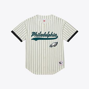 Men's Mitchell & Ness Brian Dawkins Cream Philadelphia Eagles Name & Number Mesh Fashion Jersey