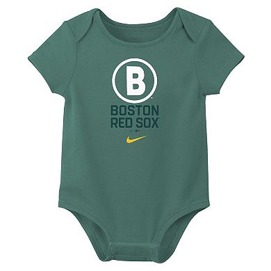 Infant Nike Boston Red Sox Two-Pack City Connect Bodysuit Set