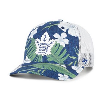 Men's '47 Navy/White Toronto Maple Leafs Beach Side Adjustable Trucker Hat