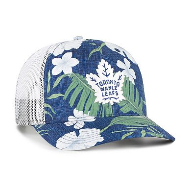 Men's '47 Navy/White Toronto Maple Leafs Beach Side Adjustable Trucker Hat