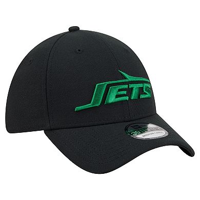 Men's New Era Black New York Jets Core Team 39THIRTY Flex Hat