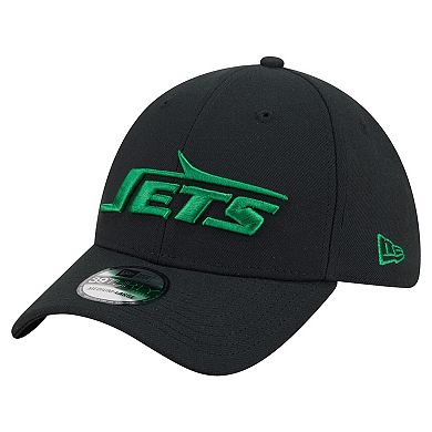 Men's New Era Black New York Jets Core Team 39THIRTY Flex Hat