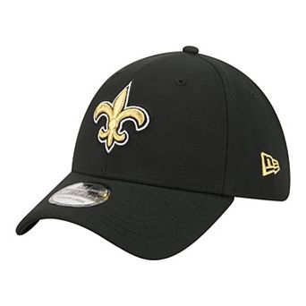 Men's New Era Black New Orleans Saints Core Team 39THIRTY Flex Hat