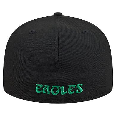 Men's New Era Black Philadelphia Eagles 59FIFTY Fitted Hat