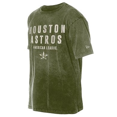Men's New Era Olive Houston Astros 2026 Armed Forces Day T-Shirt