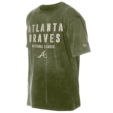 Men's New Era Olive Atlanta Braves 2026 Armed Forces Day T-Shirt