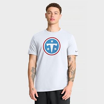 Men's Nike White Tennessee Titans Essential Logo T-Shirt