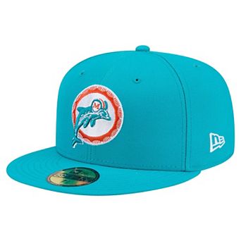 Men's New Era Aqua Miami Dolphins 59FIFTY Fitted Hat