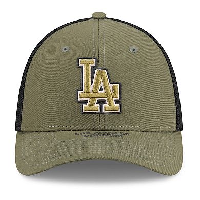Men's New Era Olive Los Angeles Dodgers 2026 Armed Forces Day 39THIRTY M-Crown Flex Hat