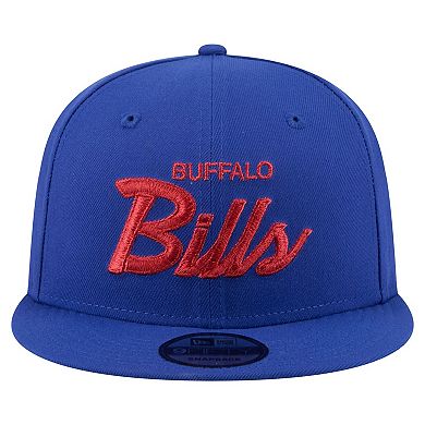 Men's New Era Royal Buffalo Bills Core Team Script 9FIFTY Snapback Hat