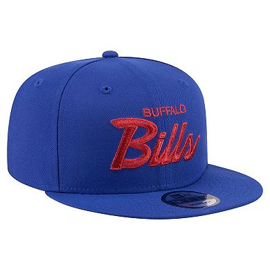 Men's New Era Royal Buffalo Bills Core Team Script 9FIFTY Snapback Hat