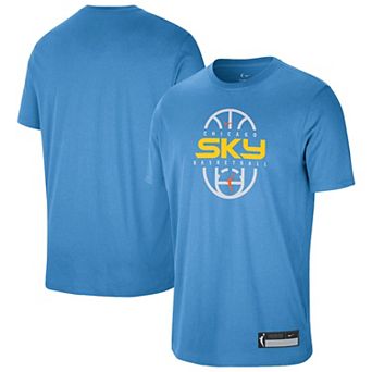 Unisex Nike Sky Blue Chicago Sky 2026 On-Court Authentic Practice Premium T-Shirt