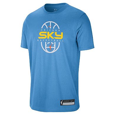 Unisex Nike Sky Blue Chicago Sky 2026 On-Court Authentic Practice Premium T-Shirt