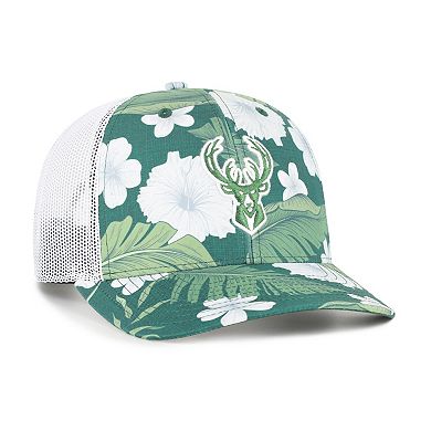 Men's '47 Green Milwaukee Bucks Beach Side Trucker Adjustable Hat