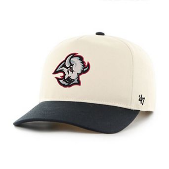 Men's '47 Cream/Black Buffalo Sabres Logo 2-Tone Hitch Adjustable Hat