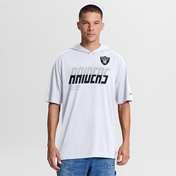Men's Nike White Las Vegas Raiders Tri-Blend Hooded T-Shirt