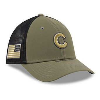 Men's New Era Olive Chicago Cubs 2026 Armed Forces Day 39THIRTY M-Crown Flex Hat