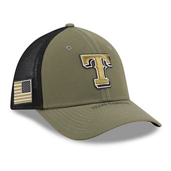 Men's New Era Olive Texas Rangers 2026 Armed Forces Day 39THIRTY M-Crown Flex Hat