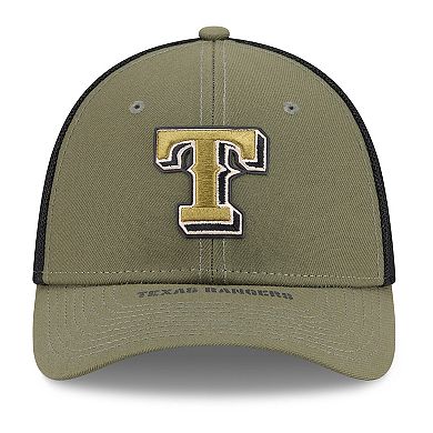 Men's New Era Olive Texas Rangers 2026 Armed Forces Day 39THIRTY M-Crown Flex Hat