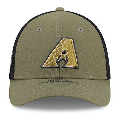Men's New Era Olive Arizona Diamondbacks 2026 Armed Forces Day 39THIRTY M-Crown Flex Hat