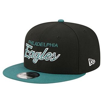 Men's New Era Black Philadelphia Eagles Core Team Script 9FIFTY Snapback Hat