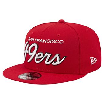 Men's New Era Scarlet San Francisco 49ers Core Team Script 9FIFTY Snapback Hat