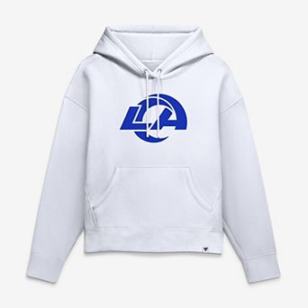 Women's Fanatics White Los Angeles Rams Logo Legacy Hoodie