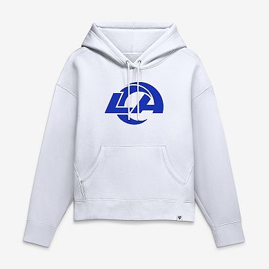Women's Fanatics White Los Angeles Rams Logo Legacy Hoodie