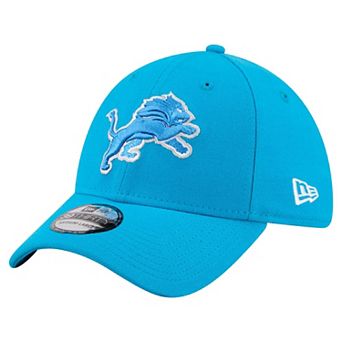 Men's New Era Blue Detroit Lions Core Team 39THIRTY Flex Hat