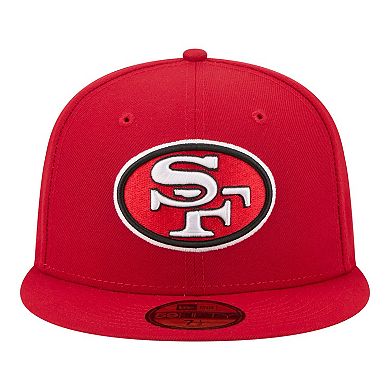 Men's New Era Scarlet San Francisco 49ers 59FIFTY Fitted Hat