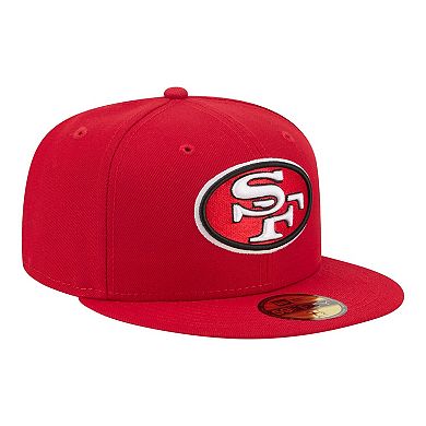 Men's New Era Scarlet San Francisco 49ers 59FIFTY Fitted Hat