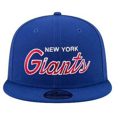 Men's New Era Royal New York Giants Core Team Script 9FIFTY Snapback Hat