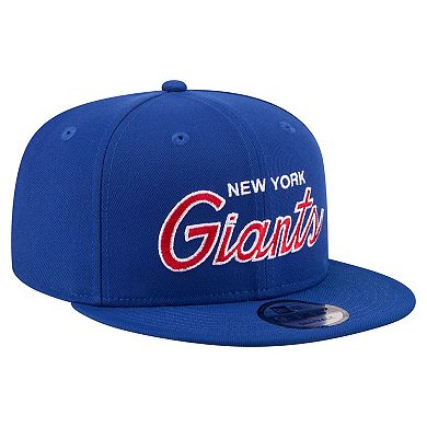 Men's New Era Royal New York Giants Core Team Script 9FIFTY Snapback Hat