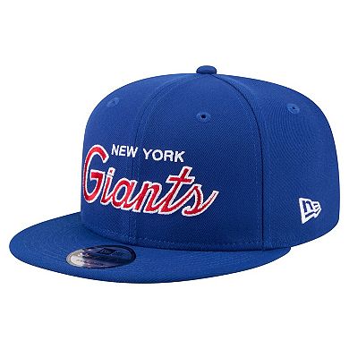 Men's New Era Royal New York Giants Core Team Script 9FIFTY Snapback Hat