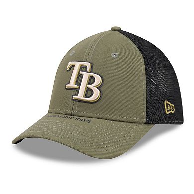 Men's New Era Olive Tampa Bay Rays 2026 Armed Forces Day 39THIRTY M-Crown Flex Hat