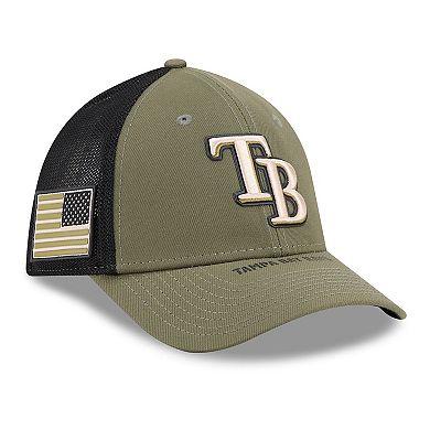 Men's New Era Olive Tampa Bay Rays 2026 Armed Forces Day 39THIRTY M-Crown Flex Hat