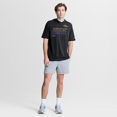 Men's Nike Black Baltimore Ravens Tri-Blend Hooded T-Shirt