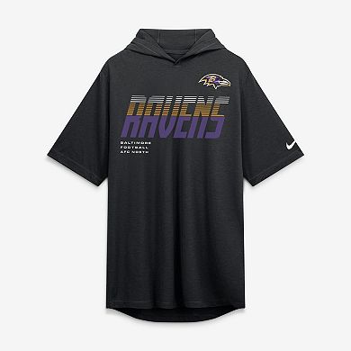 Men's Nike Black Baltimore Ravens Tri-Blend Hooded T-Shirt