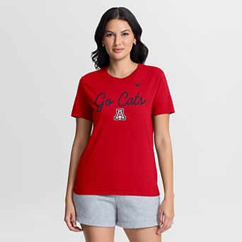 Women's Nike Red Arizona Wildcats Script Mantra Logo T-Shirt