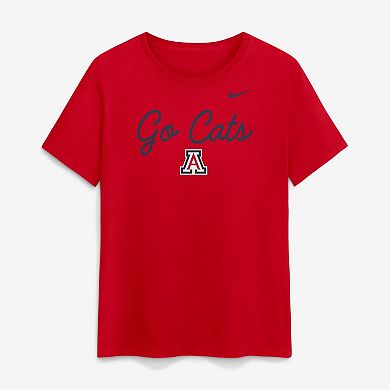 Women's Nike Red Arizona Wildcats Script Mantra Logo T-Shirt