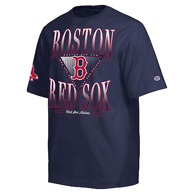 Men's Champion Navy Boston Red Sox Traditions Two Locations T-Shirt