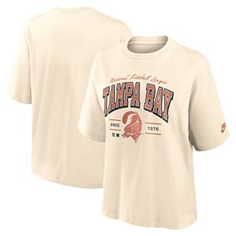 Women's Nike Cream Tampa Bay Buccaneers Vintage Mod Boxy T-Shirt