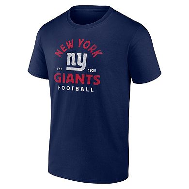 Men's Logo Athletic Navy New York Giants Vintage Arch T-Shirt
