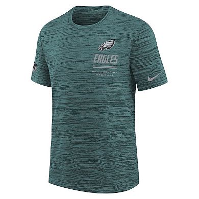 Youth Nike Midnight Green Philadelphia Eagles Sideline Velocity Dri-FIT T-Shirt