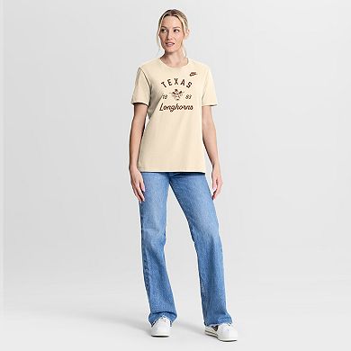 Women's Nike Natural Texas Longhorns Legacy Team Name T-Shirt
