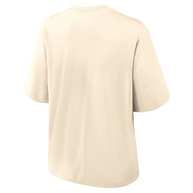 Women's Nike Cream Philadelphia Eagles Vintage Mod Boxy T-Shirt