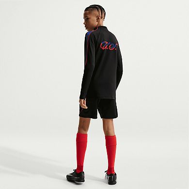 Youth Nike Black USMNT 2026 Strike Dri-FIT Long Sleeve Quarter-Zip Drill Top