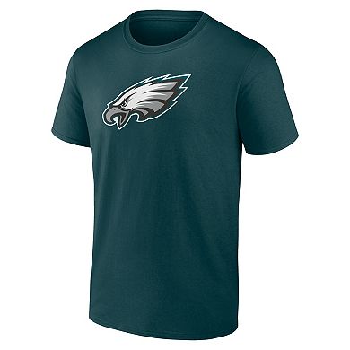 Men's Logo Athletic Midnight Green Philadelphia Eagles Primary Logo T-Shirt