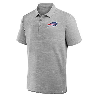 Men's Fanatics Heather Gray Buffalo Bills Clutch Polo